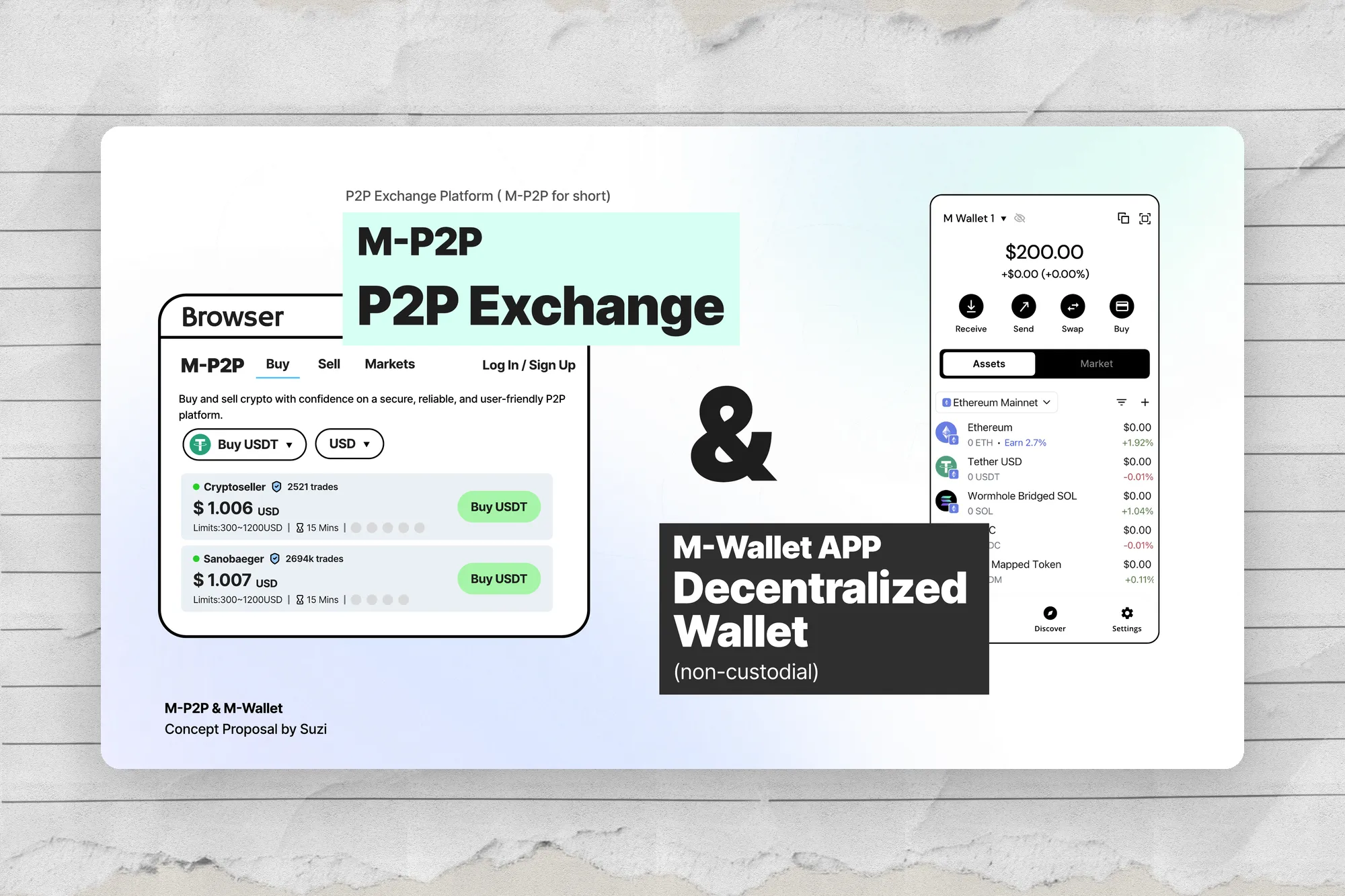 M-Wallet｜非託管錢包 + M-P2P + Escrow