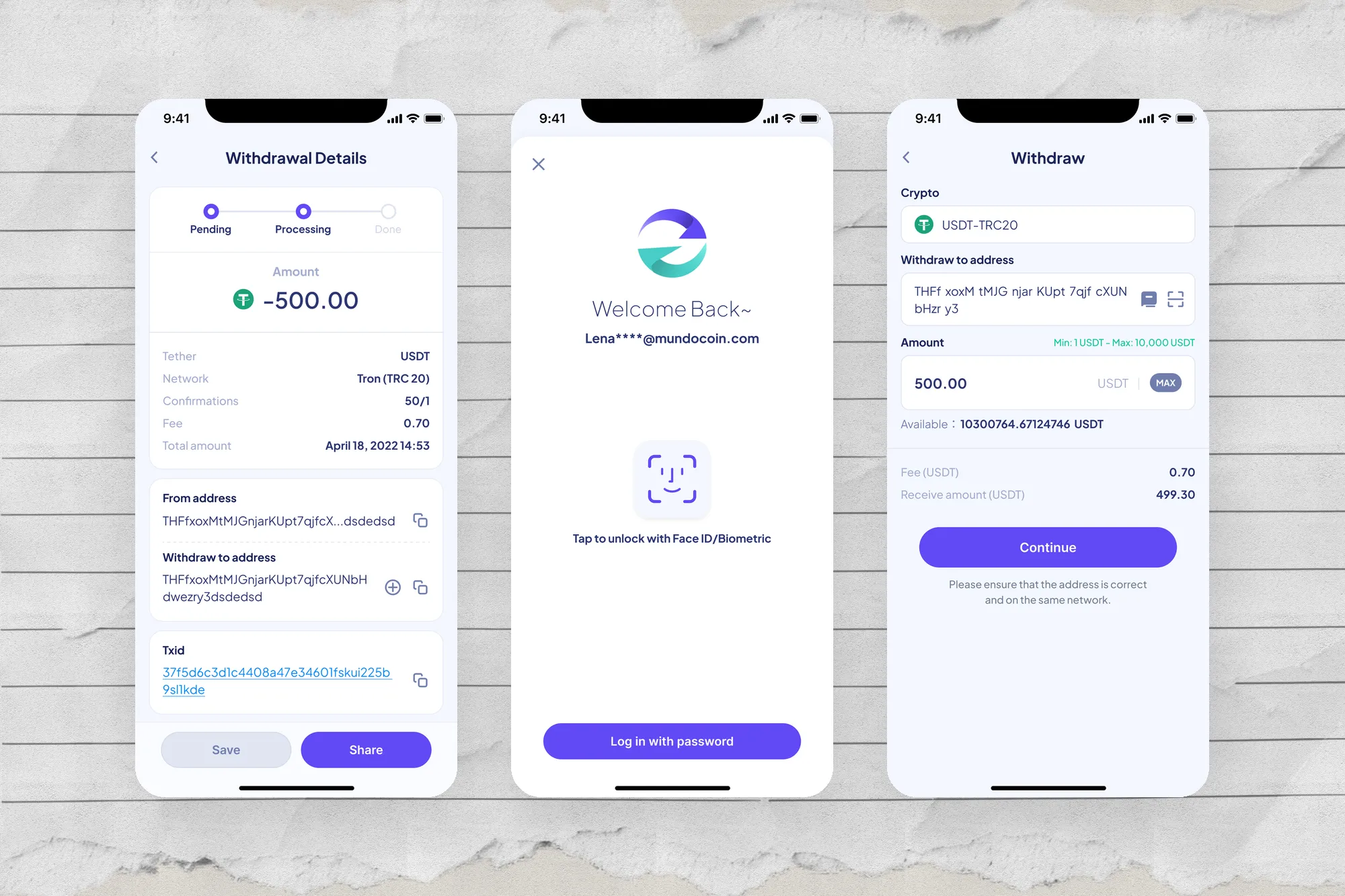 MundoCoin｜中心化加密錢包三端