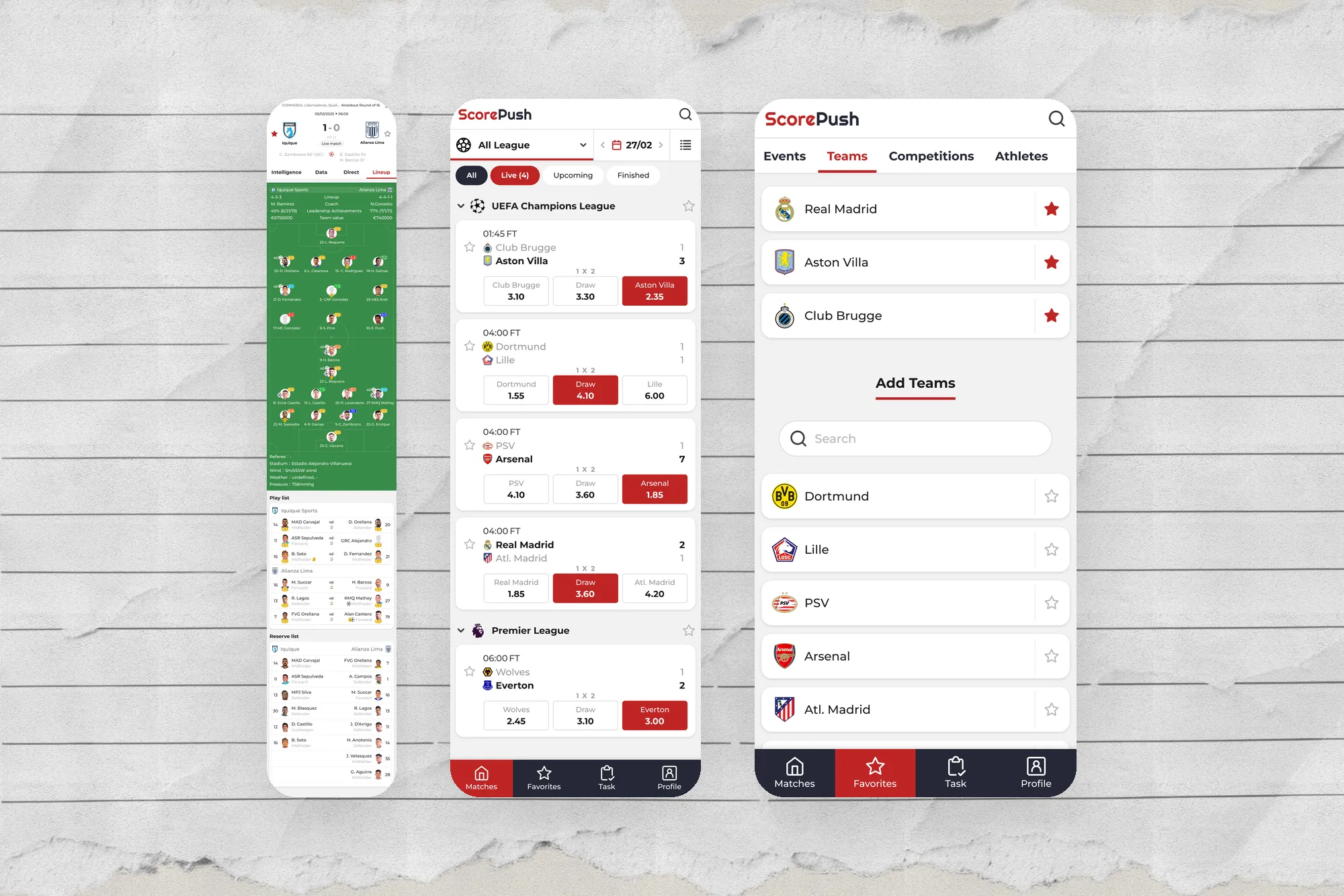 ScorePush｜足球即時比分 App