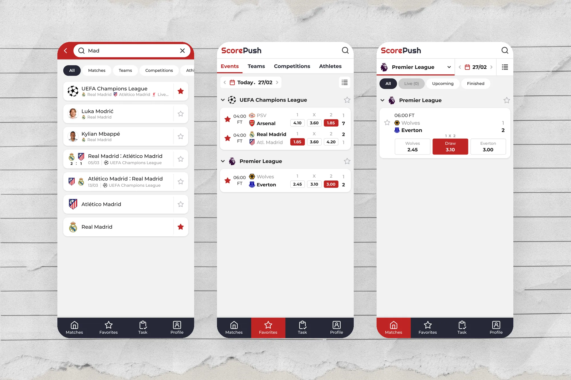 ScorePush｜足球即時比分 App