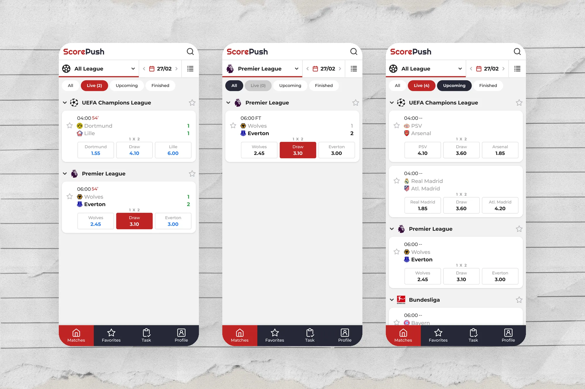 ScorePush｜足球即時比分 App