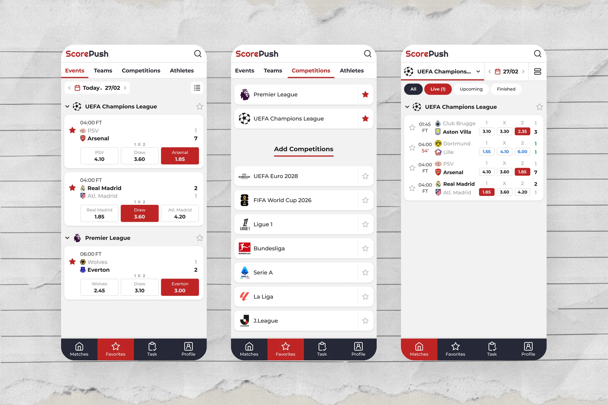 ScorePush｜足球即時比分 App