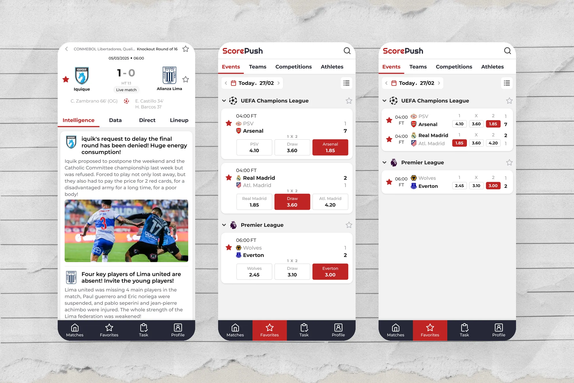 ScorePush｜足球即時比分 App